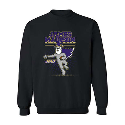 JMU - NCAA Football : Brandon Fique - Fashion Shersey Crewneck Sweatshirt-0