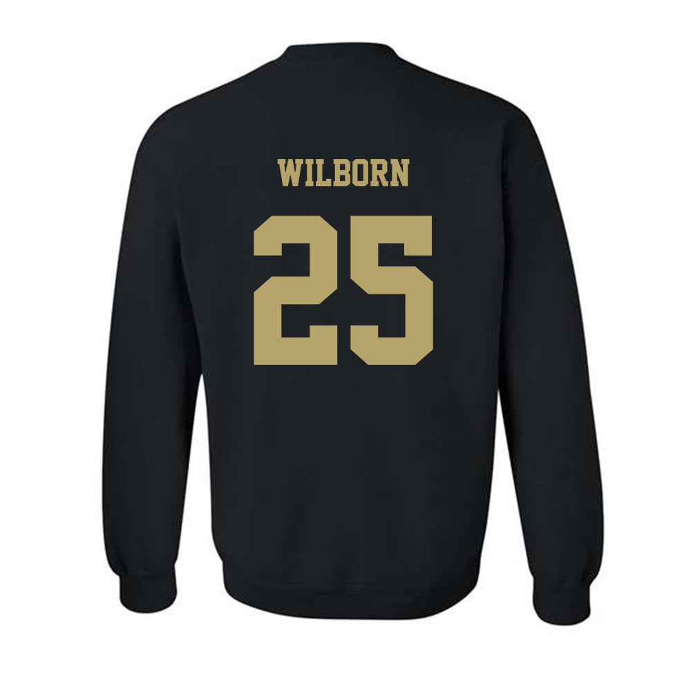 JMU - NCAA Men's Basketball : Eli Wilborn - Fashion Shersey Crewneck Sweatshirt-1