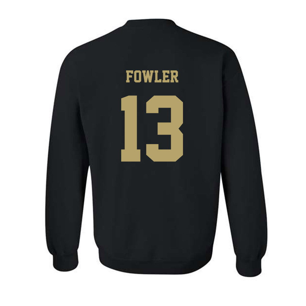 JMU - NCAA Men's Basketball : Preston Fowler - Fashion Shersey Crewneck Sweatshirt-1