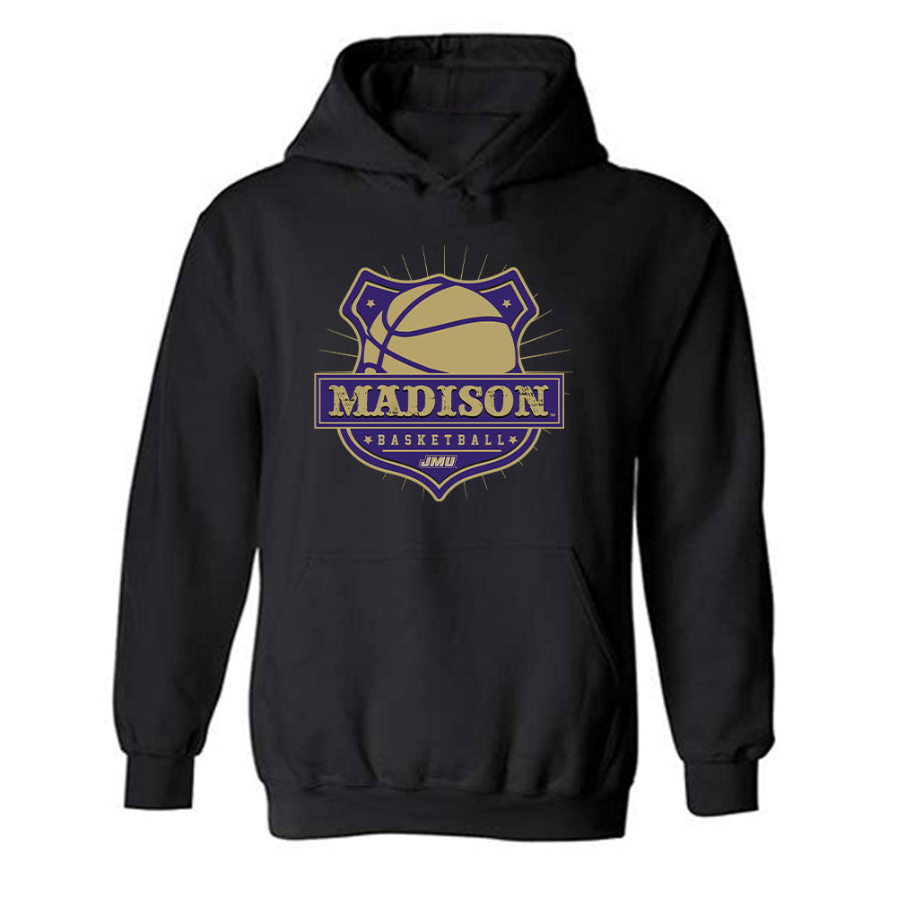 JMU - NCAA Women's Basketball : Jemma Eleby - Fashion Shersey Hooded Sweatshirt-0