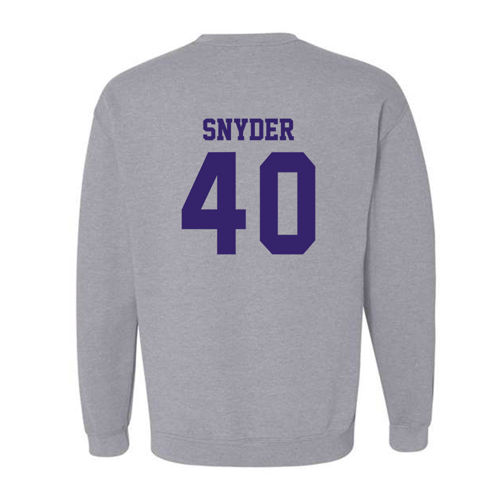 JMU - NCAA Football : Jackson Snyder - Classic Shersey Crewneck Sweatshirt-1