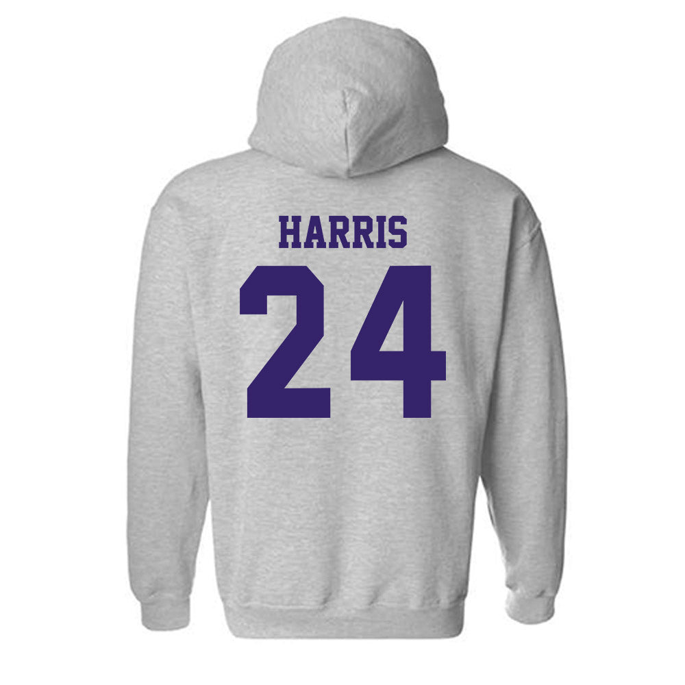 JMU - NCAA Football : Phillip Harris - Classic Shersey Hooded Sweatshirt-1