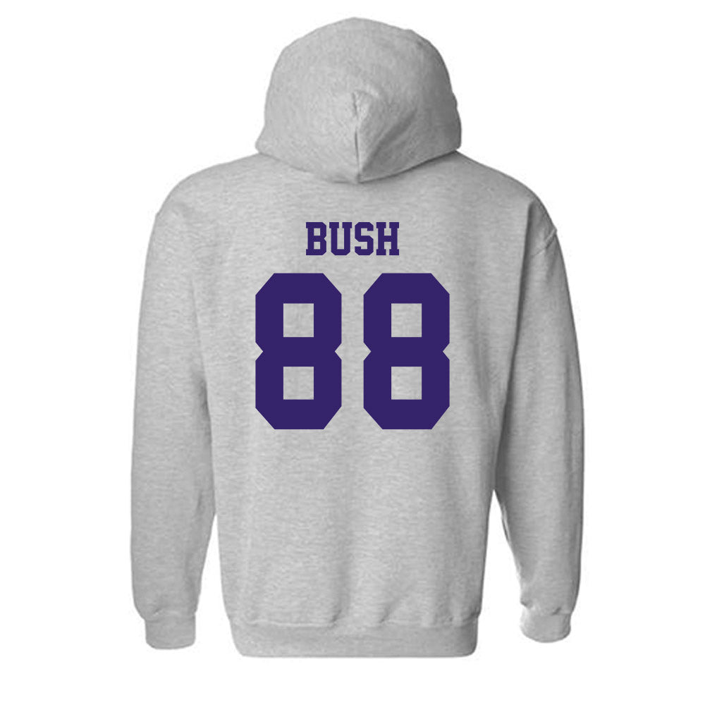 JMU - NCAA Football : Kells Bush - Classic Shersey Hooded Sweatshirt-1