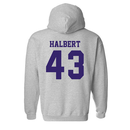 JMU - NCAA Football : Miles Halbert - Classic Shersey Hooded Sweatshirt-1
