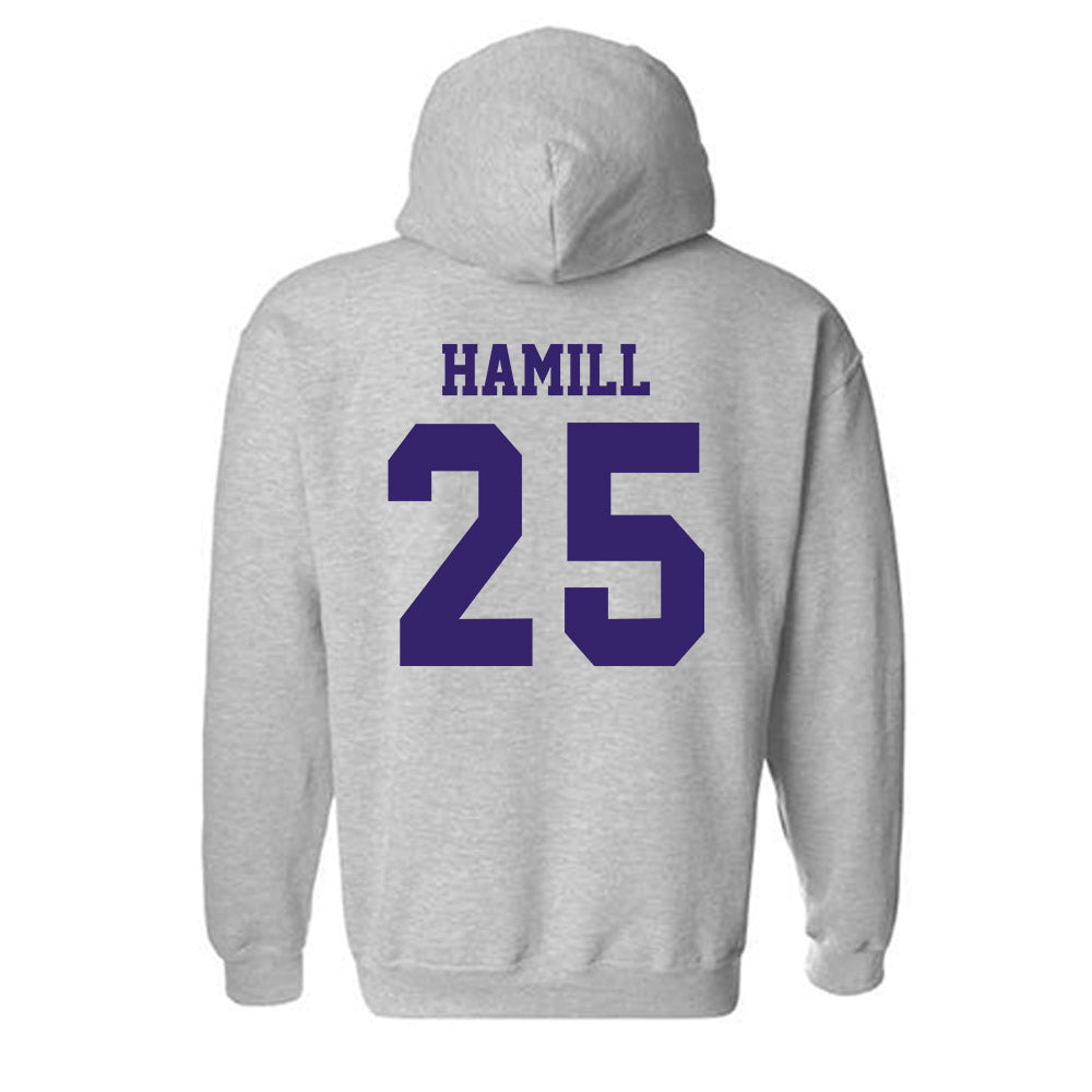 JMU - NCAA Football : Jackson Hamill - Classic Shersey Hooded Sweatshirt-1