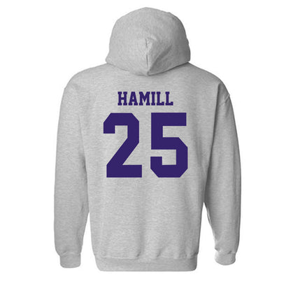 JMU - NCAA Football : Jackson Hamill - Classic Shersey Hooded Sweatshirt-1