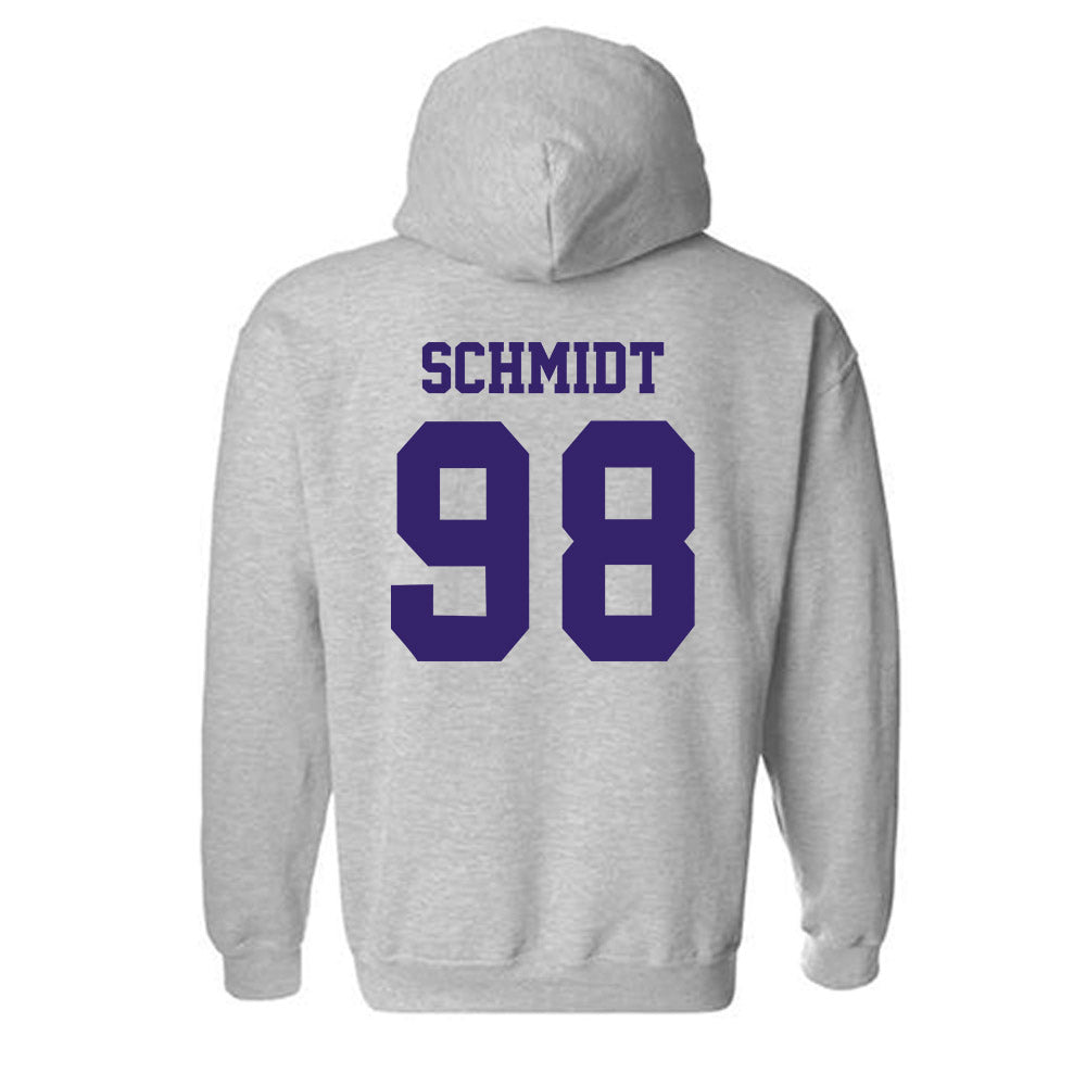 JMU - NCAA Football : Turner Schmidt - Classic Shersey Hooded Sweatshirt-1