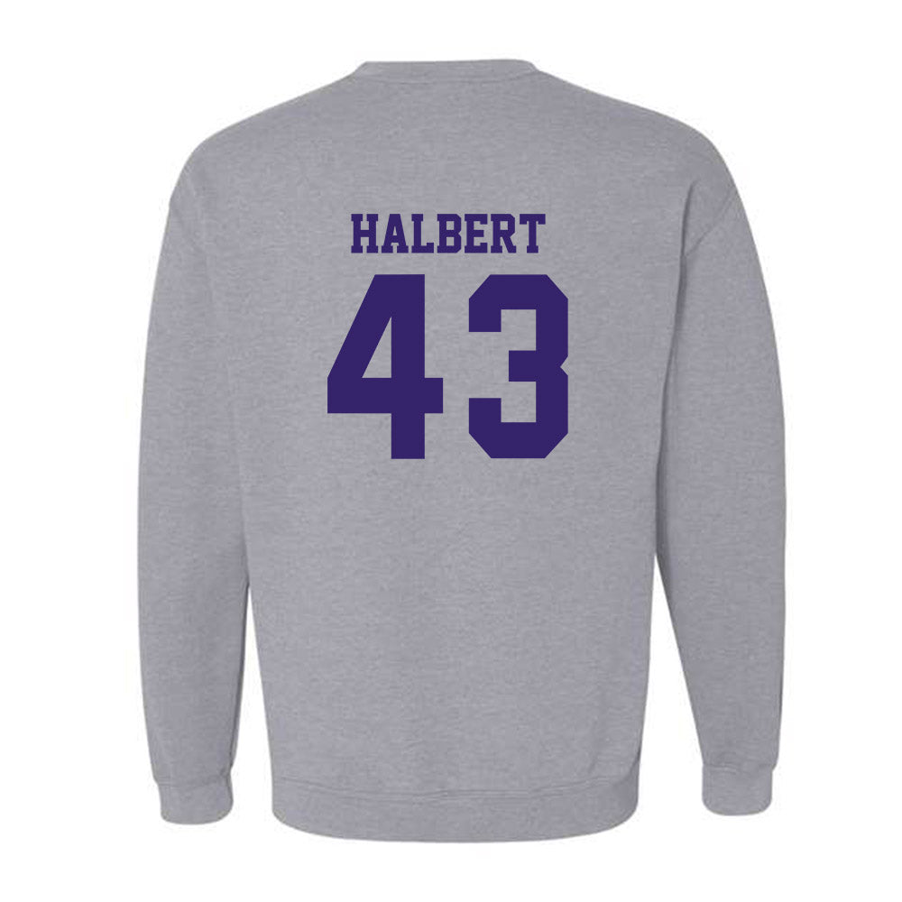 JMU - NCAA Football : Miles Halbert - Classic Shersey Crewneck Sweatshirt-1
