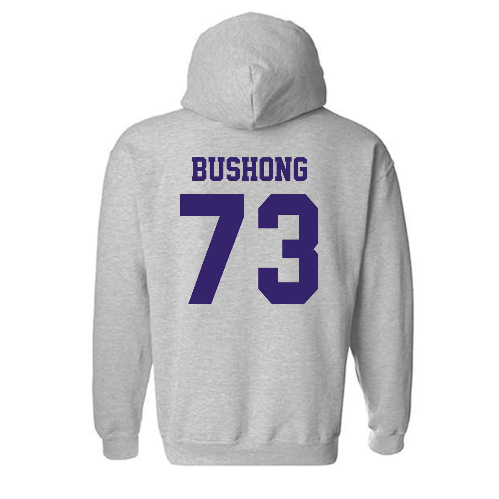 JMU - NCAA Football : Evan Bushong - Classic Shersey Hooded Sweatshirt-1