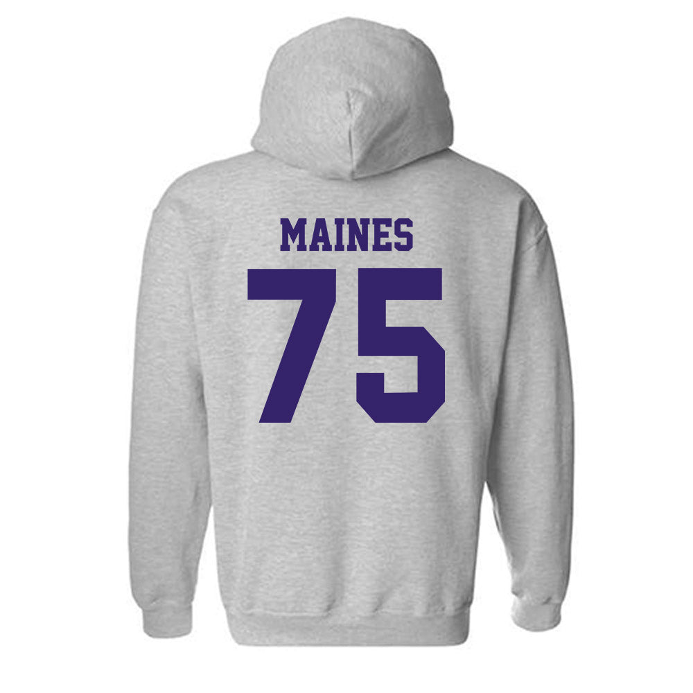 JMU - NCAA Football : Wyatt Maines - Classic Shersey Hooded Sweatshirt-1