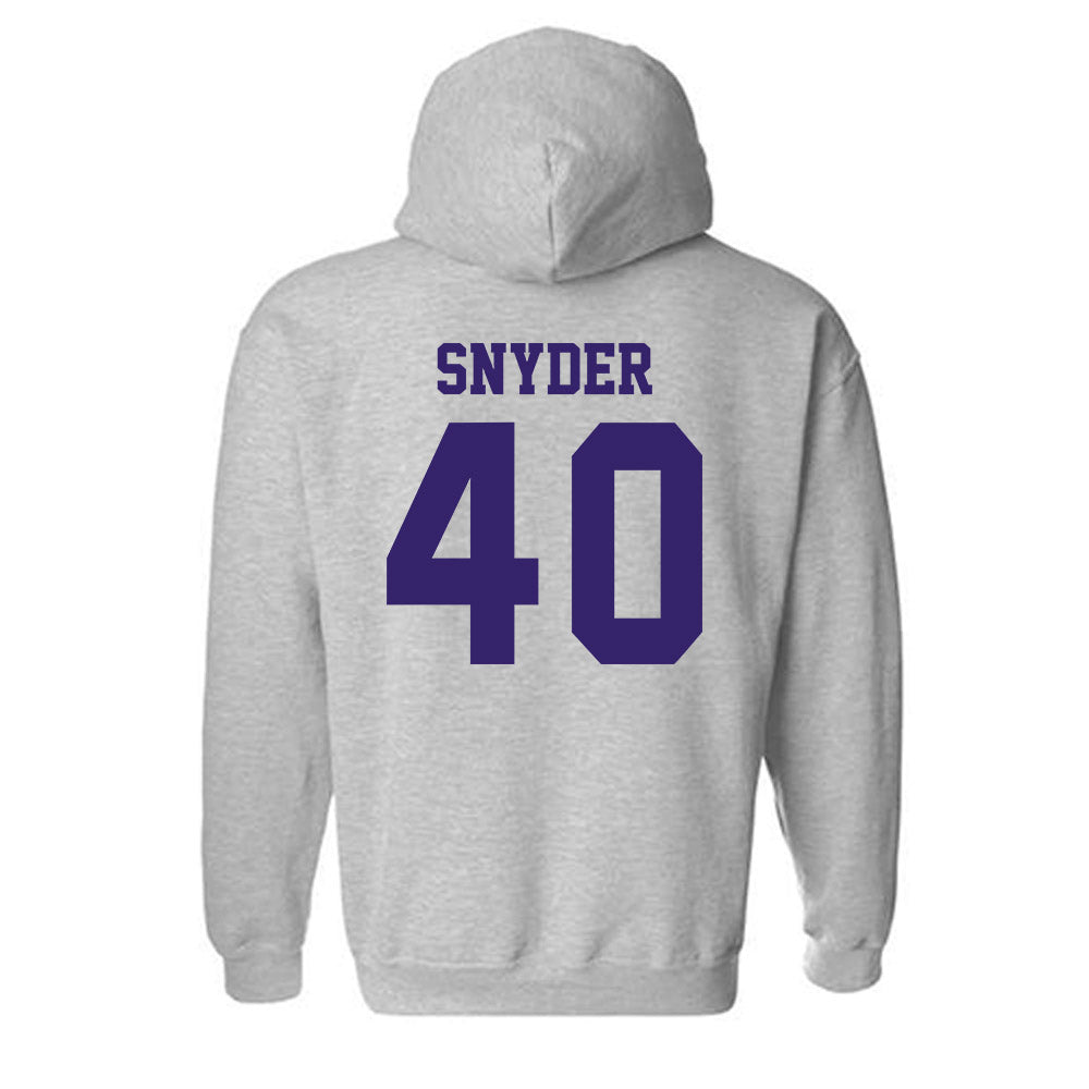JMU - NCAA Football : Jackson Snyder - Classic Shersey Hooded Sweatshirt-1