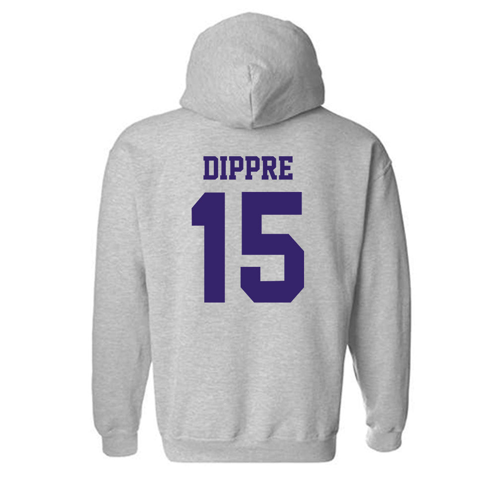 JMU - NCAA Football : Lacota Dippre - Classic Shersey Hooded Sweatshirt-1