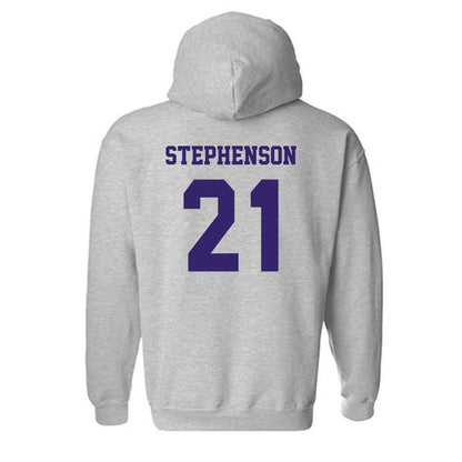 JMU - NCAA Women's Basketball : Zakiya Stephenson - Classic Shersey Hooded Sweatshirt-1