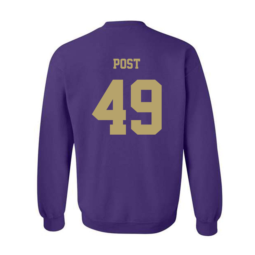 JMU - NCAA Football : Ryder Post - Fashion Shersey Crewneck Sweatshirt-1