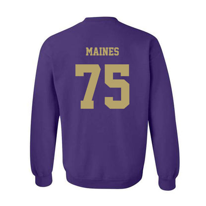 JMU - NCAA Football : Wyatt Maines - Fashion Shersey Crewneck Sweatshirt-1