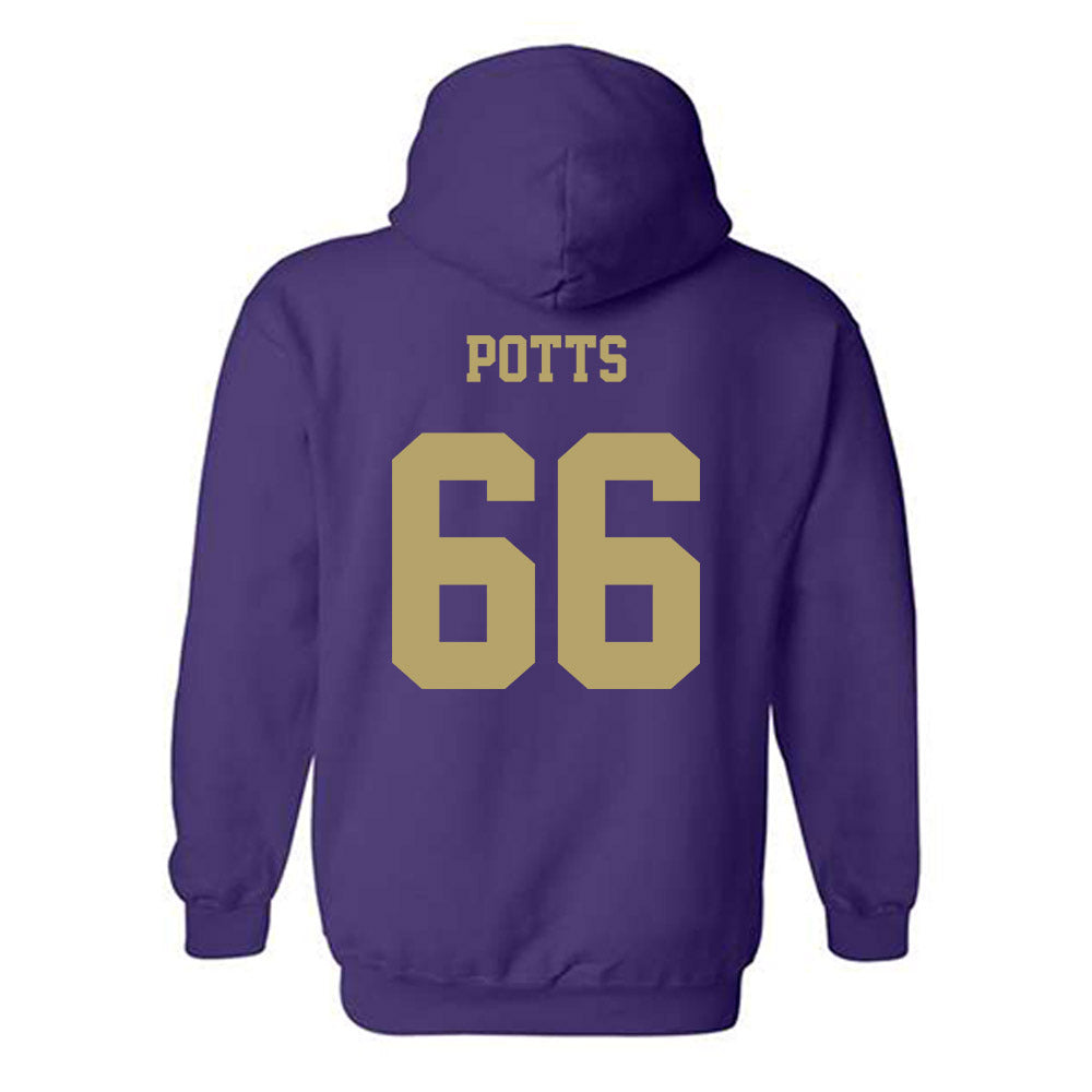 JMU - NCAA Football : Cole Potts - Fashion Shersey Hooded Sweatshirt