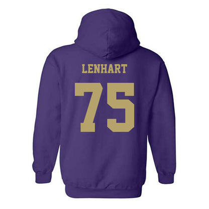 JMU - NCAA Football : Kyle Lenhart - Fashion Shersey Hooded Sweatshirt-1