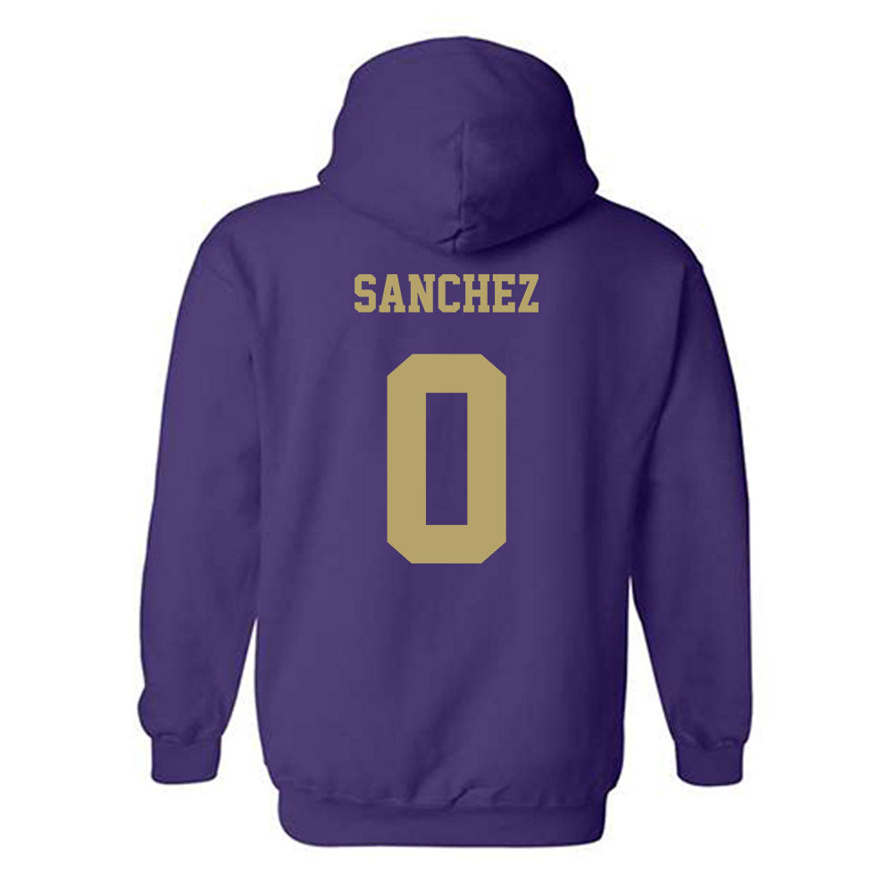 JMU - NCAA Football : Jaylan Sanchez - Fashion Shersey Hooded Sweatshirt-1