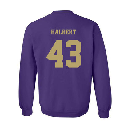 JMU - NCAA Football : Miles Halbert - Fashion Shersey Crewneck Sweatshirt-1