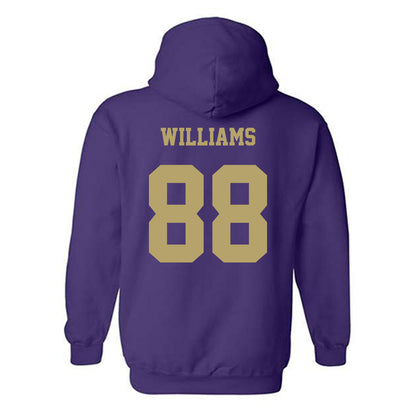 JMU - NCAA Football : Dylan Williams - Fashion Shersey Hooded Sweatshirt-1