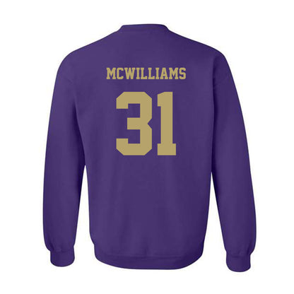 JMU - NCAA Football : Roddrey McWilliams - Fashion Shersey Crewneck Sweatshirt-1