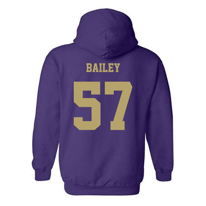 JMU - NCAA Football : Jacob Bailey - Fashion Shersey Hooded Sweatshirt-1