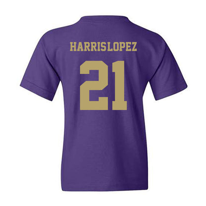 JMU - NCAA Football : Curtis Harris-Lopez - Fashion Shersey Youth T-Shirt-1