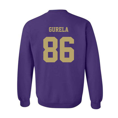 JMU - NCAA Football : Ethan Gurela - Fashion Shersey Crewneck Sweatshirt-1