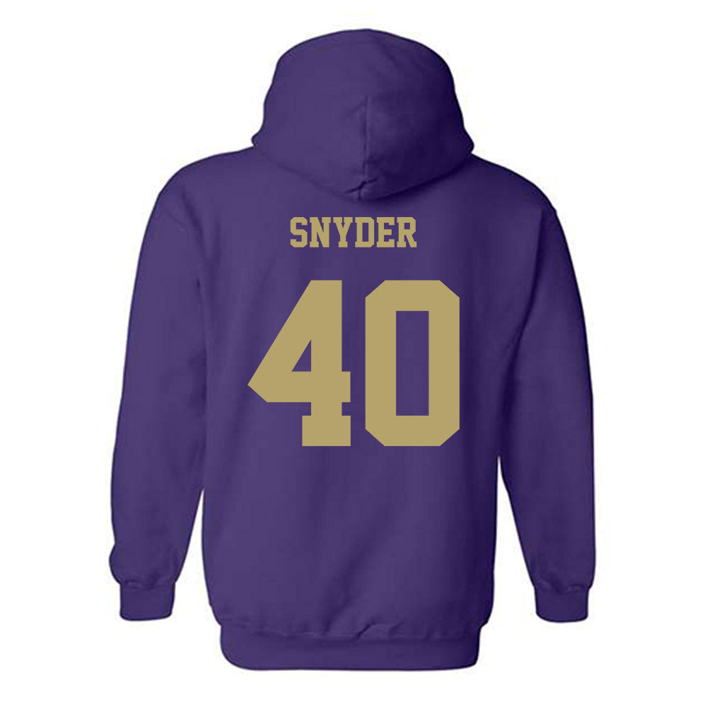 JMU - NCAA Football : Jackson Snyder - Fashion Shersey Hooded Sweatshirt-1