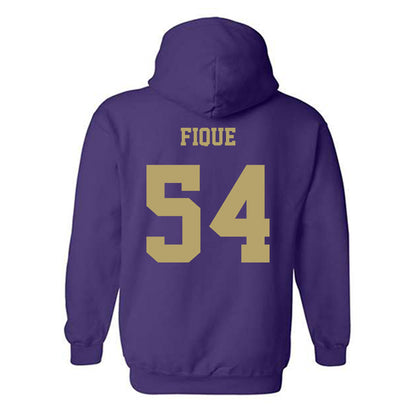 JMU - NCAA Football : Brandon Fique - Fashion Shersey Hooded Sweatshirt-1