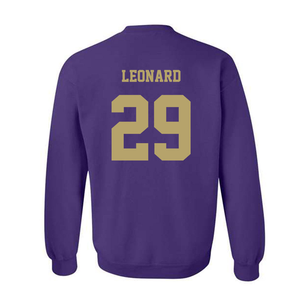 JMU - NCAA Football : Tre Leonard - Fashion Shersey Crewneck Sweatshirt-1