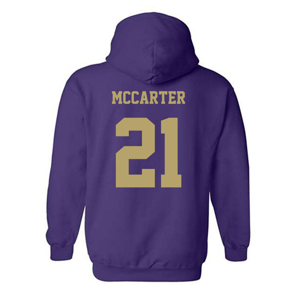JMU - NCAA Football : Jackson McCarter - Fashion Shersey Hooded Sweatshirt-1