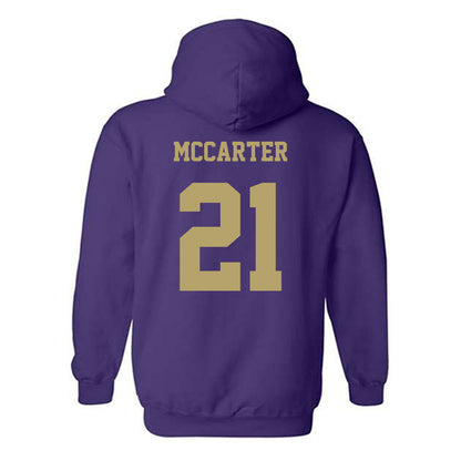 JMU - NCAA Football : Jackson McCarter - Fashion Shersey Hooded Sweatshirt-1