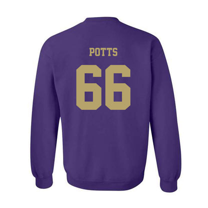 JMU - NCAA Football : Cole Potts - Fashion Shersey Crewneck Sweatshirt