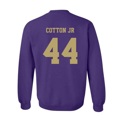 JMU - NCAA Football : DJ Cotton Jr - Fashion Shersey Crewneck Sweatshirt-1