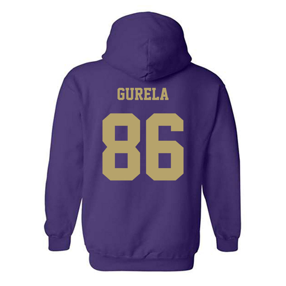 JMU - NCAA Football : Ethan Gurela - Fashion Shersey Hooded Sweatshirt-1
