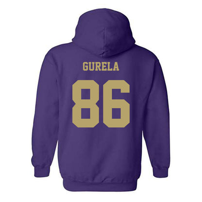 JMU - NCAA Football : Ethan Gurela - Fashion Shersey Hooded Sweatshirt-1