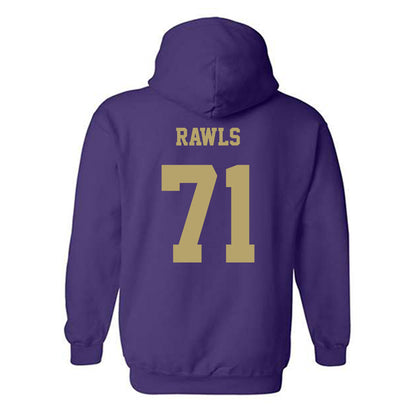 JMU - NCAA Football : Deacon Rawls - Fashion Shersey Hooded Sweatshirt-1