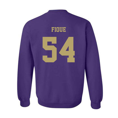 JMU - NCAA Football : Brandon Fique - Fashion Shersey Crewneck Sweatshirt-1