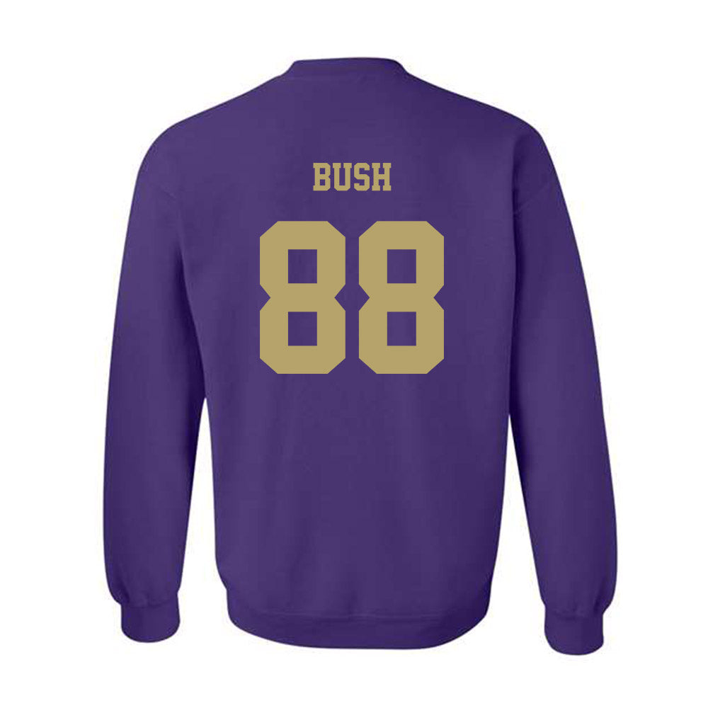 JMU - NCAA Football : Kells Bush - Fashion Shersey Crewneck Sweatshirt-1