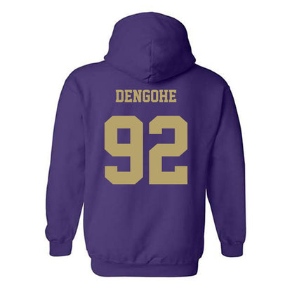 JMU - NCAA Football : Darold DeNgohe - Fashion Shersey Hooded Sweatshirt-1