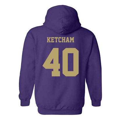 JMU - NCAA Football : Logan Ketcham - Fashion Shersey Hooded Sweatshirt