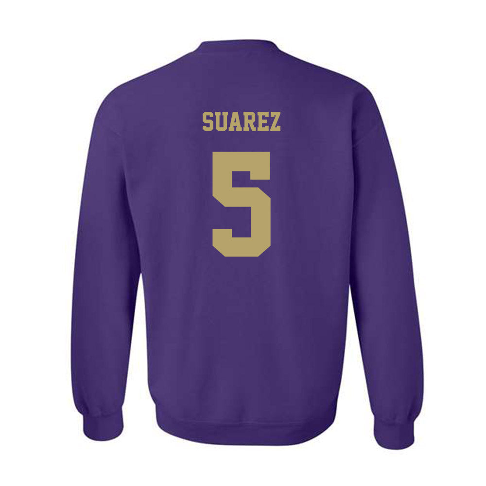 JMU - NCAA Football : Morgan Suarez - Fashion Shersey Crewneck Sweatshirt-1