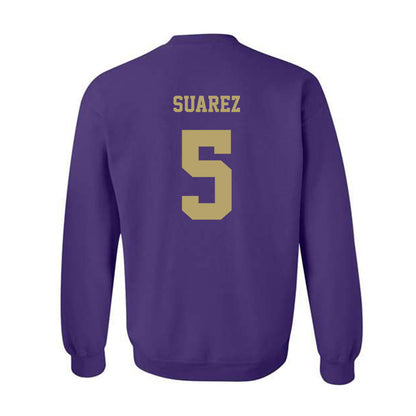 JMU - NCAA Football : Morgan Suarez - Fashion Shersey Crewneck Sweatshirt-1