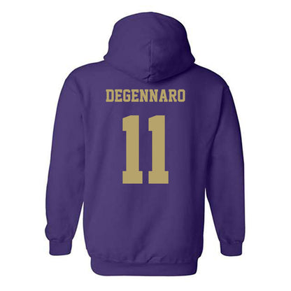 JMU - NCAA Football : Nick DeGennaro - Fashion Shersey Hooded Sweatshirt-1