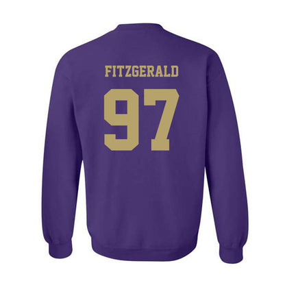 JMU - NCAA Football : Christopher Fitzgerald - Fashion Shersey Crewneck Sweatshirt