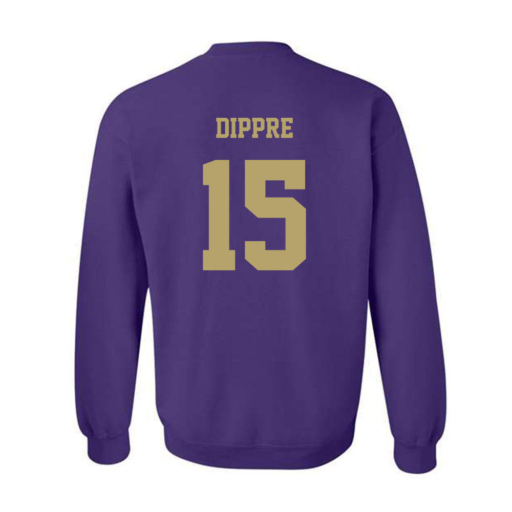 JMU - NCAA Football : Lacota Dippre - Fashion Shersey Crewneck Sweatshirt-1