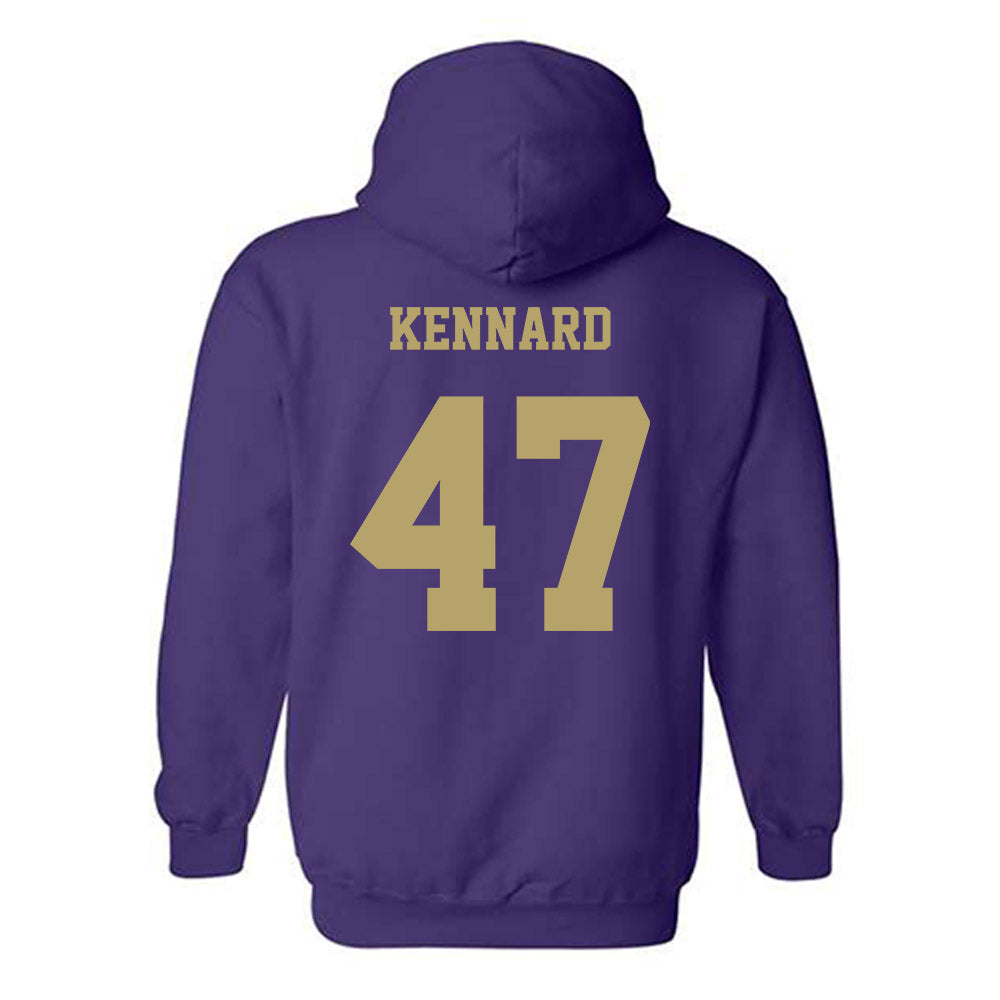 JMU - NCAA Football : Josiah Kennard - Fashion Shersey Hooded Sweatshirt-1
