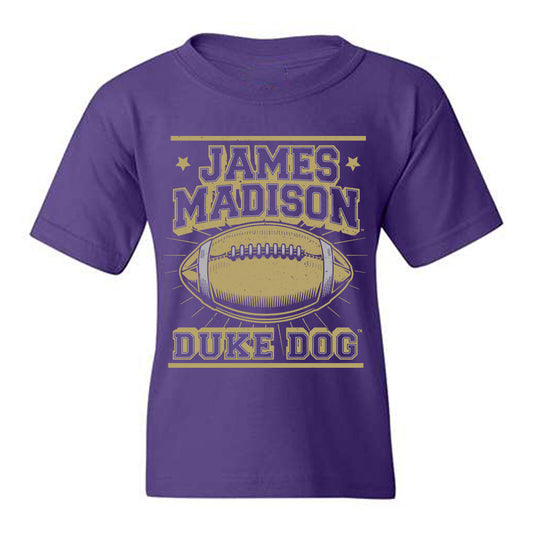 JMU - NCAA Football : Trashon Dye - Fashion Shersey Youth T-Shirt-0