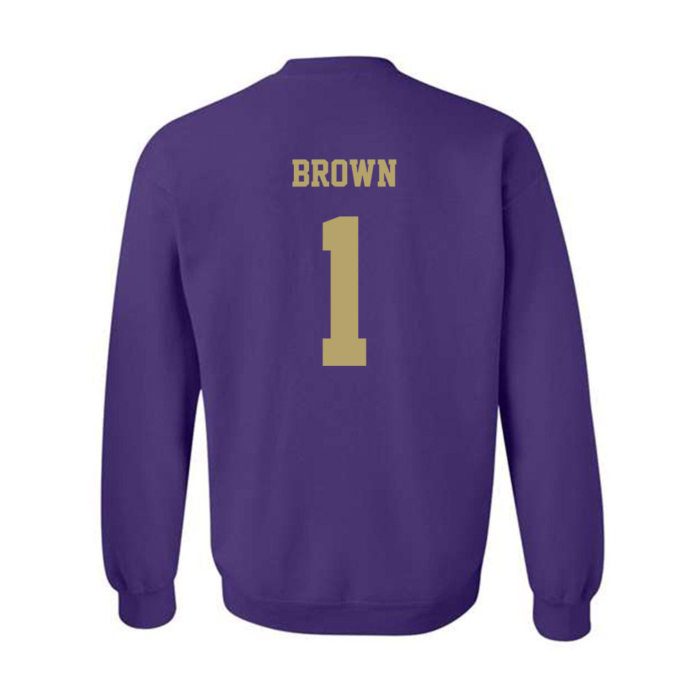 JMU - NCAA Men's Basketball : Xavier Brown - Fashion Shersey Crewneck Sweatshirt